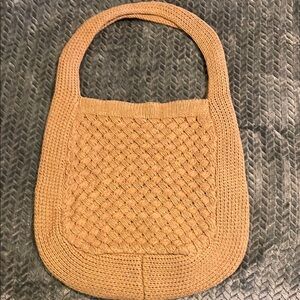 NWOT Tan Woven Women's Bag